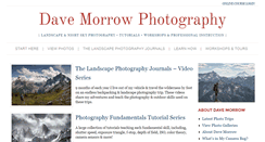 Desktop Screenshot of davemorrowphotography.com