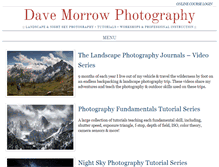 Tablet Screenshot of davemorrowphotography.com
